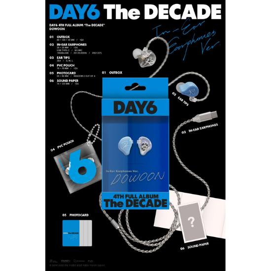 Fones de Ouvido Intra-auriculares Ver Álbum 4 do DAY6 The DECADE