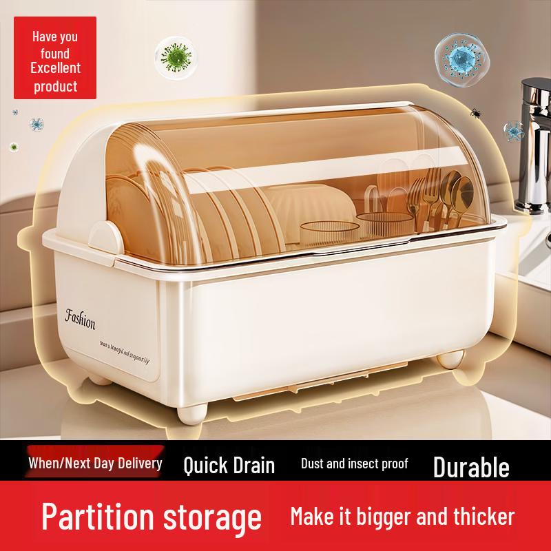 

Kitchen Dish Drying & Storage Cabinet 3-4 Person