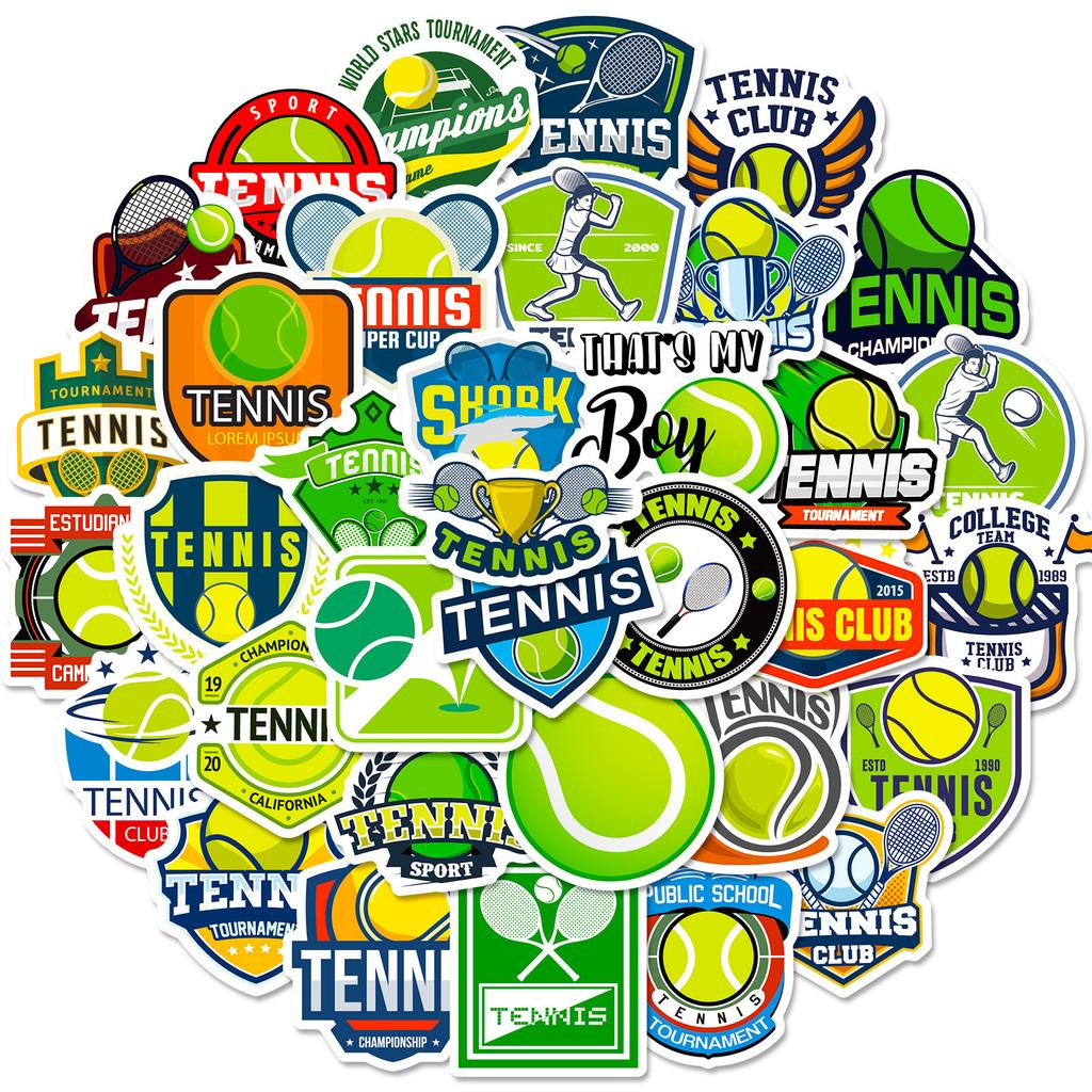 50 Tennis Graffiti Stickers Personalized Sports Stickers Diy Mobile Phone Case Computer