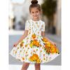 Summer New Hot Sale Printed  Stitch Girls Dress Short Sleeve Clothing Princess