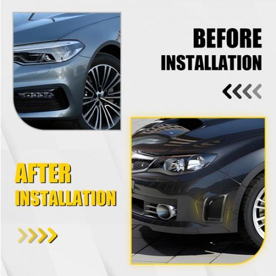 2X Side Fender Air Vent Cover Trim Carbon Fiber Fit 2008-2014 Subaru Impreza WRX