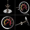 1Pcs Stainless Steel BBQ Barbecue Temperature New Metal Barbecue Stove Thermometer Suitable Household Kitchen Baking Accessories