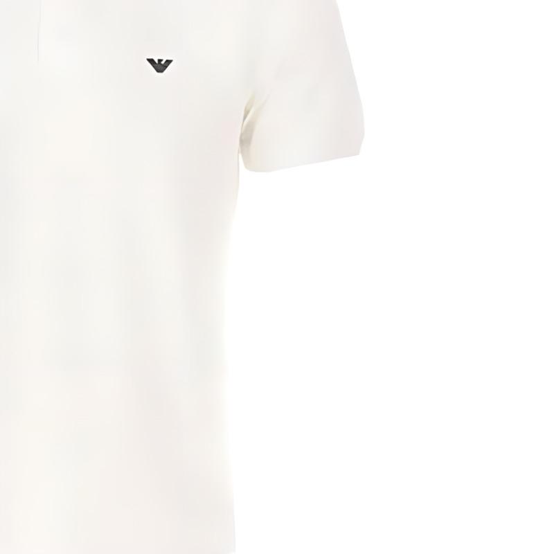 Emporio Armani Mercerised Piqué Polo Shirt with Micro Eagle 8N1FQ2-1JTKZ-0100