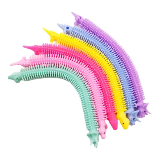3Pcs Stretchy Fidget String Toy Dog Dinosaur Horse Caterpillar Stress Relief Toy Anti-Anxiety Easter Children's Day Classroom Exchange Birthday Party