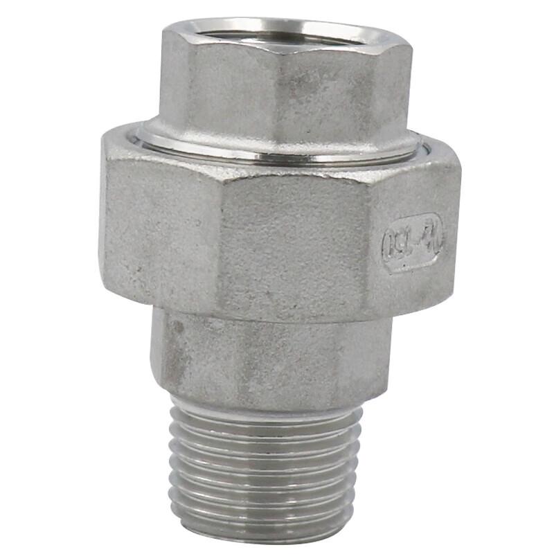Bing Yu 304 Stainless Steel Threaded Union Pipe Fitting