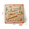 Wooden Magnetic Maze Puzzles Game for Children Color and Number Pen Moving Ball Learning Education Montessori Toys Gift for Kids