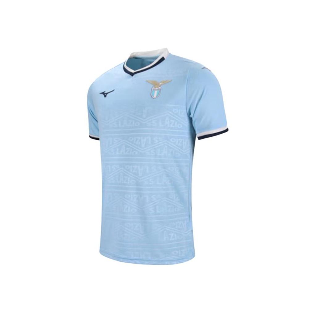 Mizuno Lazio 24/25 Home Jersey Fashion Short Sleeve Football Shirt Men Jerseys Blue P2GABX07