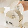Cream Style Round Bone Dishes - 10 Pack