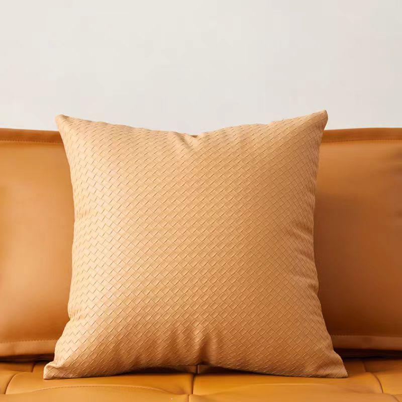 Faux Leather Throw Pillow Covers, For Home Decor, High-end Living Room Decor, Car Decor And Other Multi-scene Decor,45*45cm(Pillow Core Not Included)