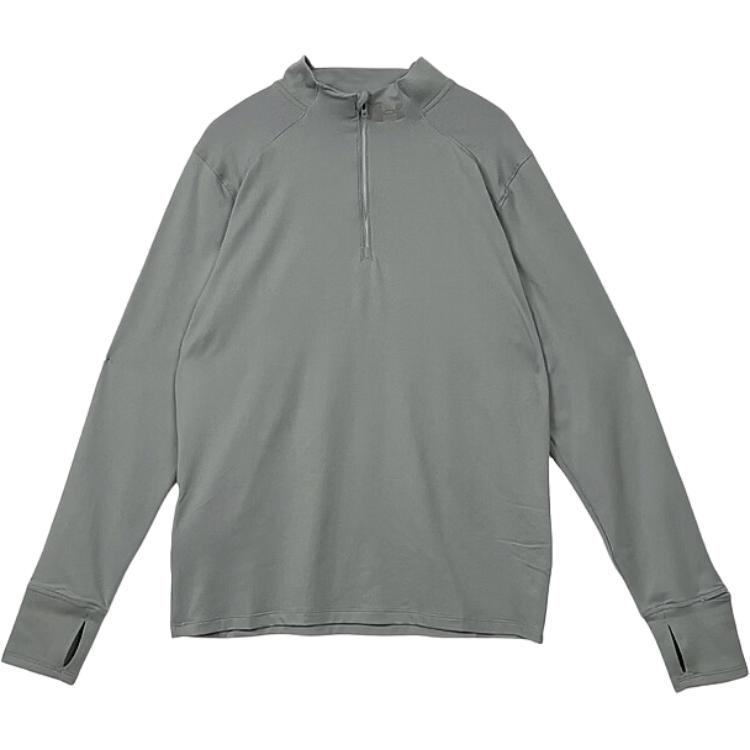 Under Armour Qualifier Soft Comfortable Flexible Lightweight Smooth Dry Easy To Mix And Match Long Sleeve T-Shirt Men tops Titanium-Gray 1379288-069
