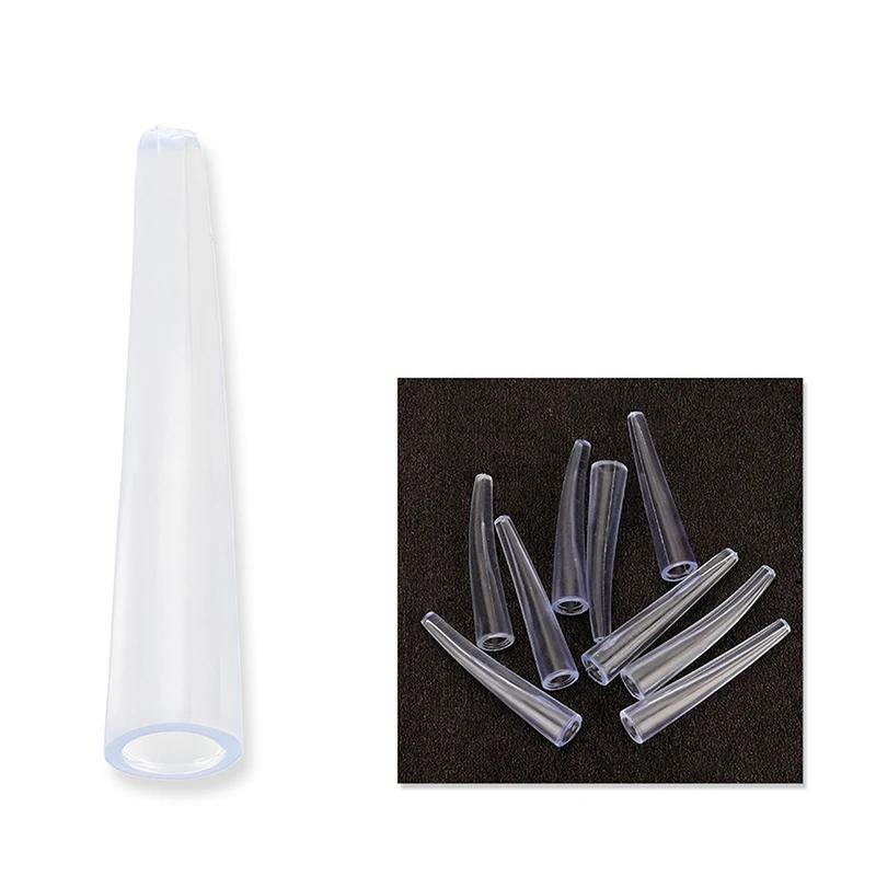50pcs Acne Needle Tip Protector Soft Protective Sleeve Eyelash Tweezers Tip Cover Clip Protection Sleeve Clip Protective Cover