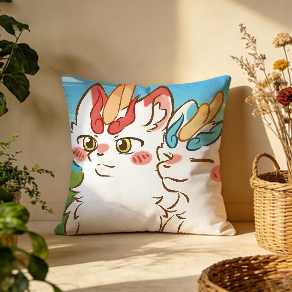 Popular Ffabulous Beastsing Cushion Cover Versatile DoubleSided Pillow Case Fit for Sofa Bed Car  Daily Decor