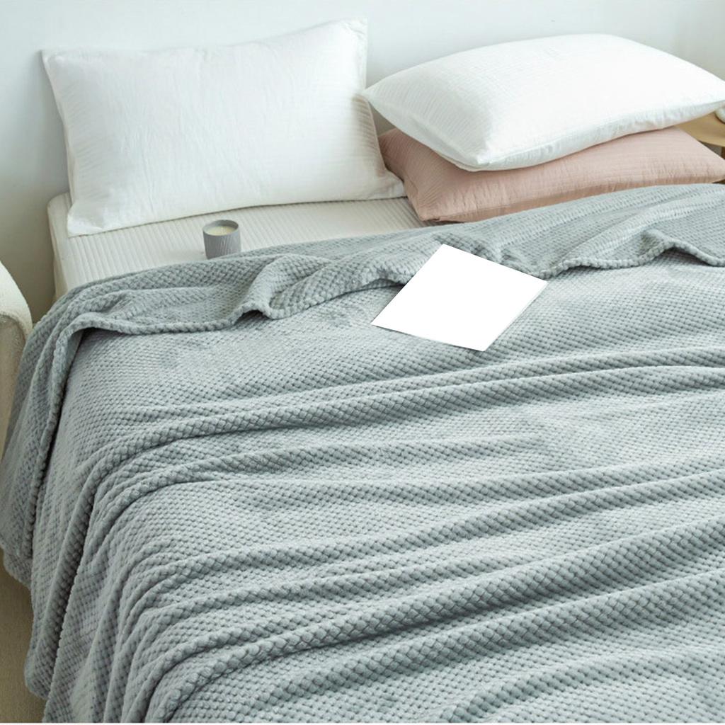 Kühlende Decke Milchfleece Gitter Jacquard Decke Sommer Kalt Einzelne Nickerchen Decke für Sofa Bett