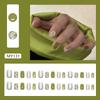 Clear green fragments fine flash quicksand cat eye fashionable white ins wind manicure patch removable 30 pieces