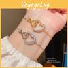 Love Heart Jewelry Bracelet With Gold Plating For Women Gift Giving