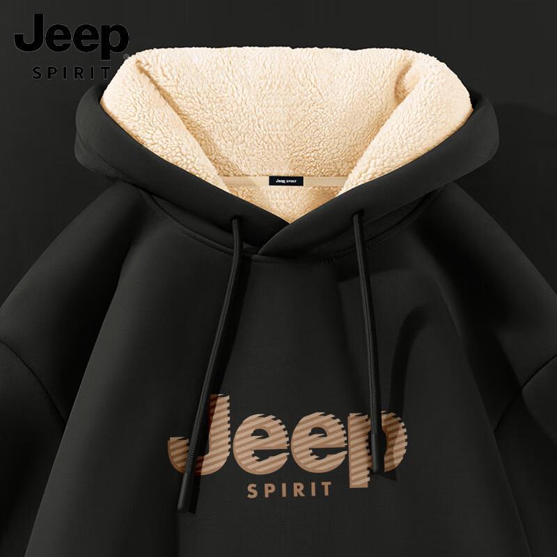 JEEP SPIRIT Men's Heavyweight Fleece-Lined Hooded Sweatshirt