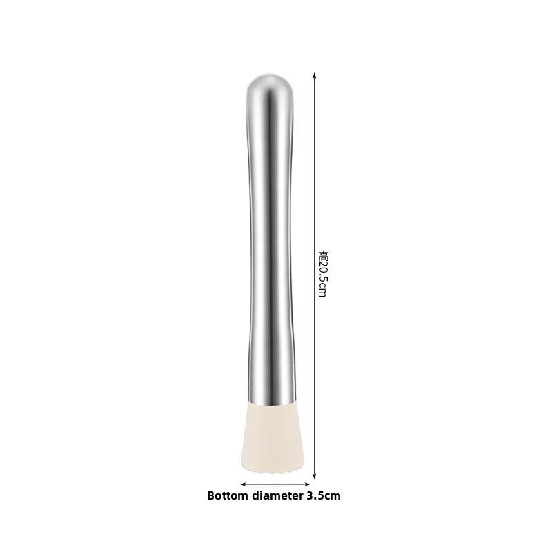 

Stainless steel garlic pounder, medicine grinder, household manual garlic mortar, grinding tool, grinding bowl Studded hammer