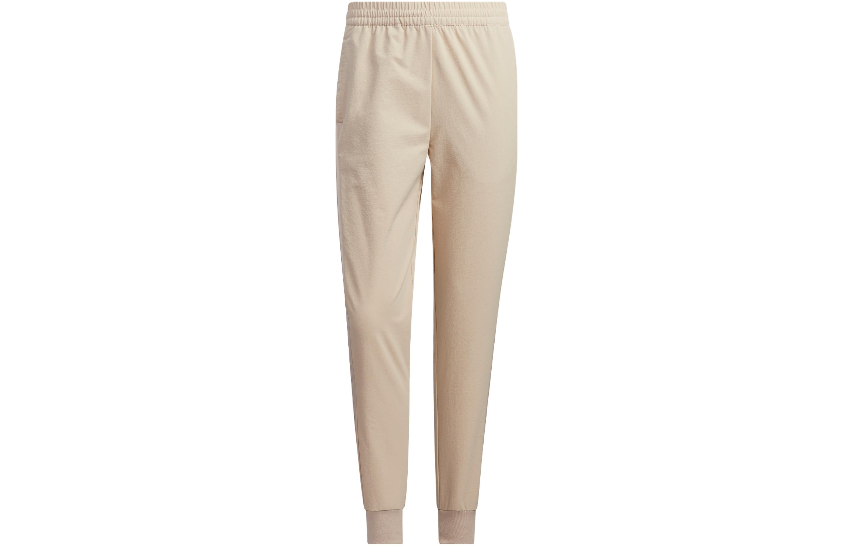Adidas Knitted Sweatpants Women s Wonder Taupe Thin Cuffed Pants HY2884 XXL
