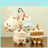 Cute Cartoon Plush Keychain Toy Cake Milk Tea Cup Accessory In Sweet Colors