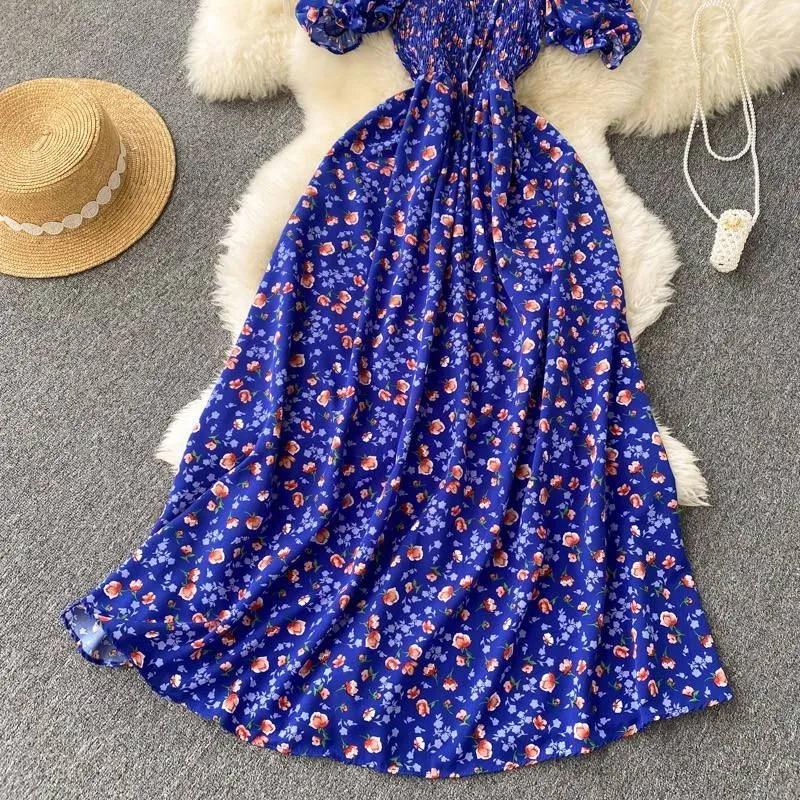 Beach Dress With Slim Waist And Seaside Holiday Dress