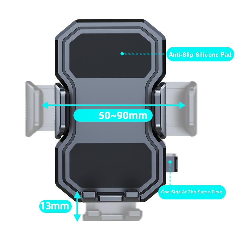 A192+X35 Car Dashboard Windshield Mount Phone Holder Suction Cup Flexible Long Rod Rotatable Bracket