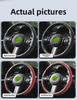 "Ultra-Thin Nappa Perforated Clip-On Steering Wheel Cover: Warm in Winter, Cool in Summer, Non-Slip Design"