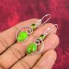 Green Copper Turquoise, Peridot Earrings Gemstone Jewelry, 925 Solid Sterling Silver Handmade Earrings, Latest Design Jewelry