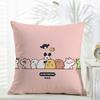 Cute IP Portrait Cushion Cover Comfort Daily Washable Linen Soft  for Sofa Bed Home Room Decor