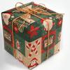 Santa Claus Christmas Wrapping Paper Kraft Paper Present Box Packing Eco-friendly Wrapper  Xmas