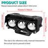 LED Motosiklet Spotu Çalışma Lambaları Çift Renkli Yüksek/Düşük Işın Sis Lambası Arabalar, SUV'lar, UTV'ler, Kamyonlar İçin, 12V, Mini Lens, Sürüş Işığı