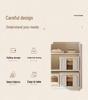 Tianshan Foldable Cotton & Linen Narrow Wardrobe Organizer Basket
