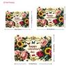 2D Cheerful Happy Birthday Backdrop with Flowers, Balloons and a Blue Sky