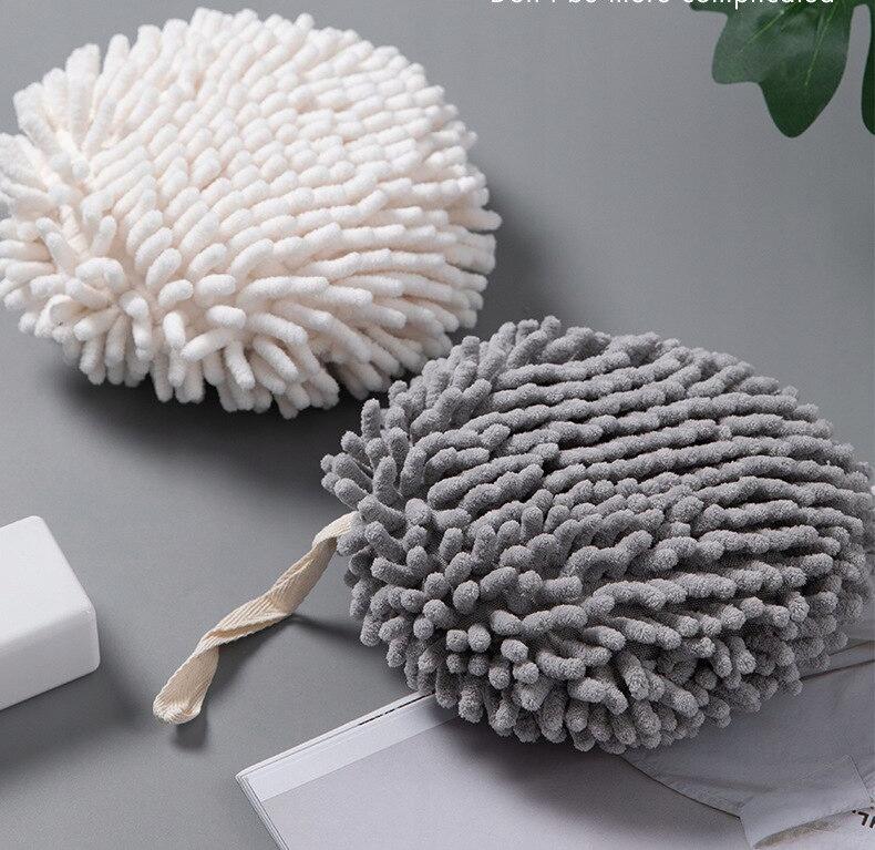 Towel Kitchen Bathroom Cloth On A String Turquoise Ball Hook