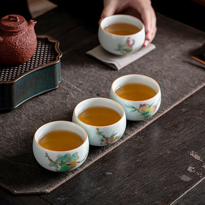 Sushih Keramik Ru-Ofen Celadon Teetasse Geschenkset