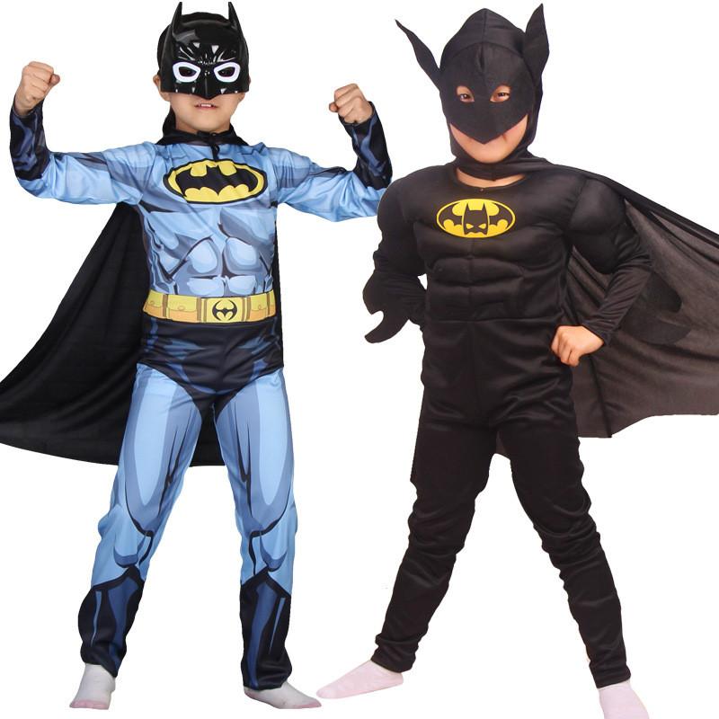 Superhero Batman Costume Set With Flat Fabric For Kids And Adults Halloween Party Play