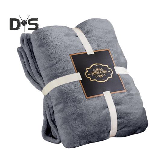 Flannel Blanket Thickened Double-sided Fluff Plush Solid Color Office Nap Dormitory Home Bed Sofa Travel Cozy Warm Winter Blanket