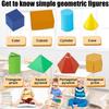Pull String 3D Geometry Learning Book,3D Geometry Learning Book,Geometrys for Beginners with 9/12/15 Solids Geometric Models (3SET)