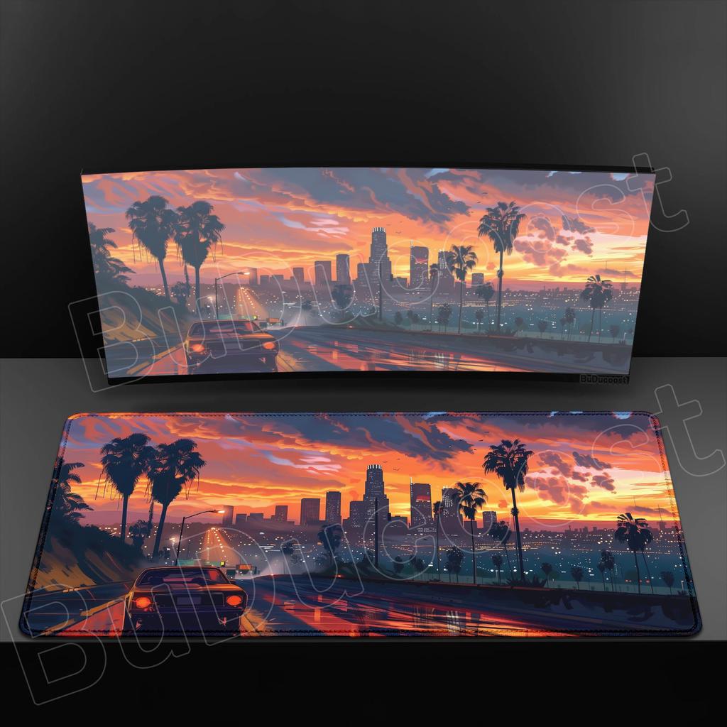 HD Multi Image Pixel Art Gaming Mouse Pad Office Gamer Desktop Desk Mat Exquisite City Game Keyboard Pad Desktop Laptop Mousepad