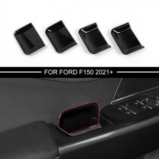 Interior Door Handle Bowl Cover Trim For Ford F150 4Door + Black Accessories