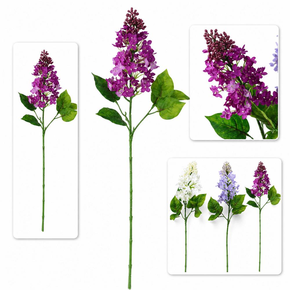 New Silk Artificial Lilac Flower Decorative Handmade Craft Simulation Flowers Fake Wedding Bouquet Wedding Venue Decor