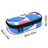 Pen Case Roomy Interior Smooth Zipper Strong Polyester Fabric with Main Pocket Mesh Layer and Removable Pen Divider for Boys Girls