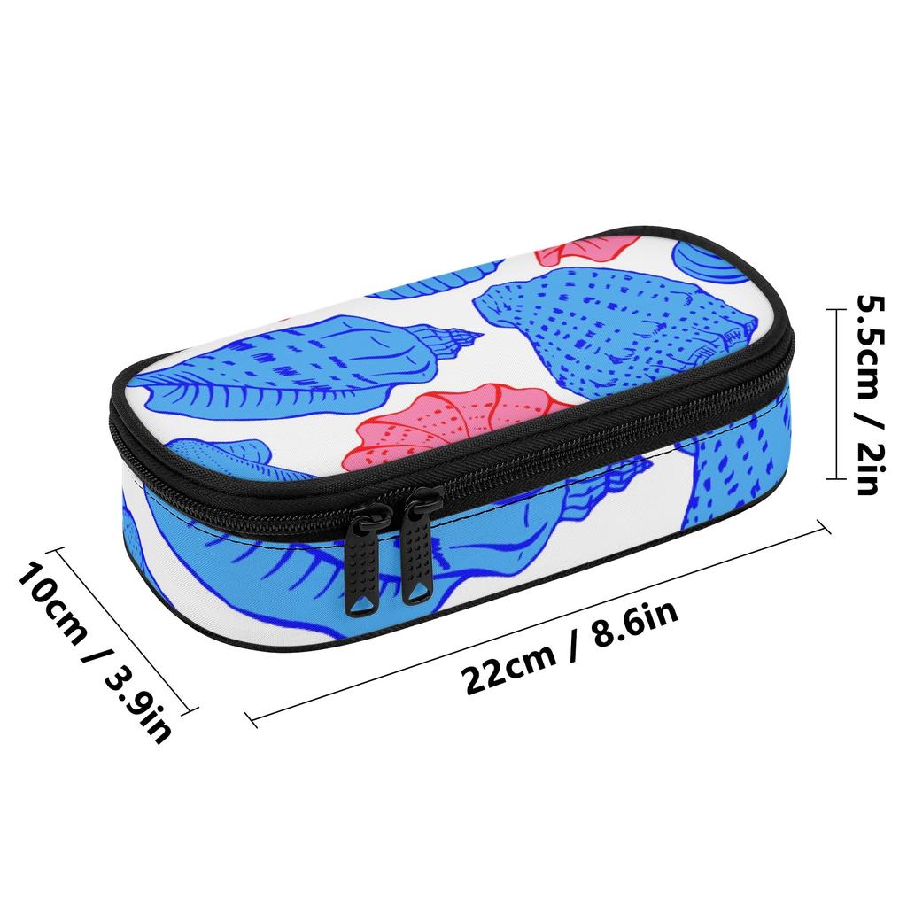 Pen Case Roomy Interior Smooth Zipper Strong Polyester Fabric with Main Pocket Mesh Layer and Removable Pen Divider for Boys Girls