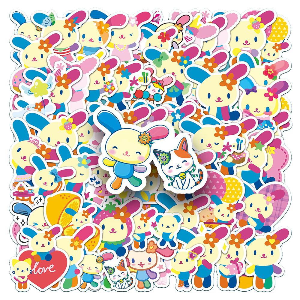 50PCS Kawaii Hot Anime Usahana PVC Waterproof Stickers Cute Cartoon Girls DIY Phone Water Bottle Notebook Graffiti