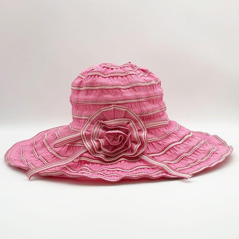 Summer Hat Women's New Style Sun Protection Sun Shading Beach Trip Foldable UV Resistant Women's Cool Hat Big Brim