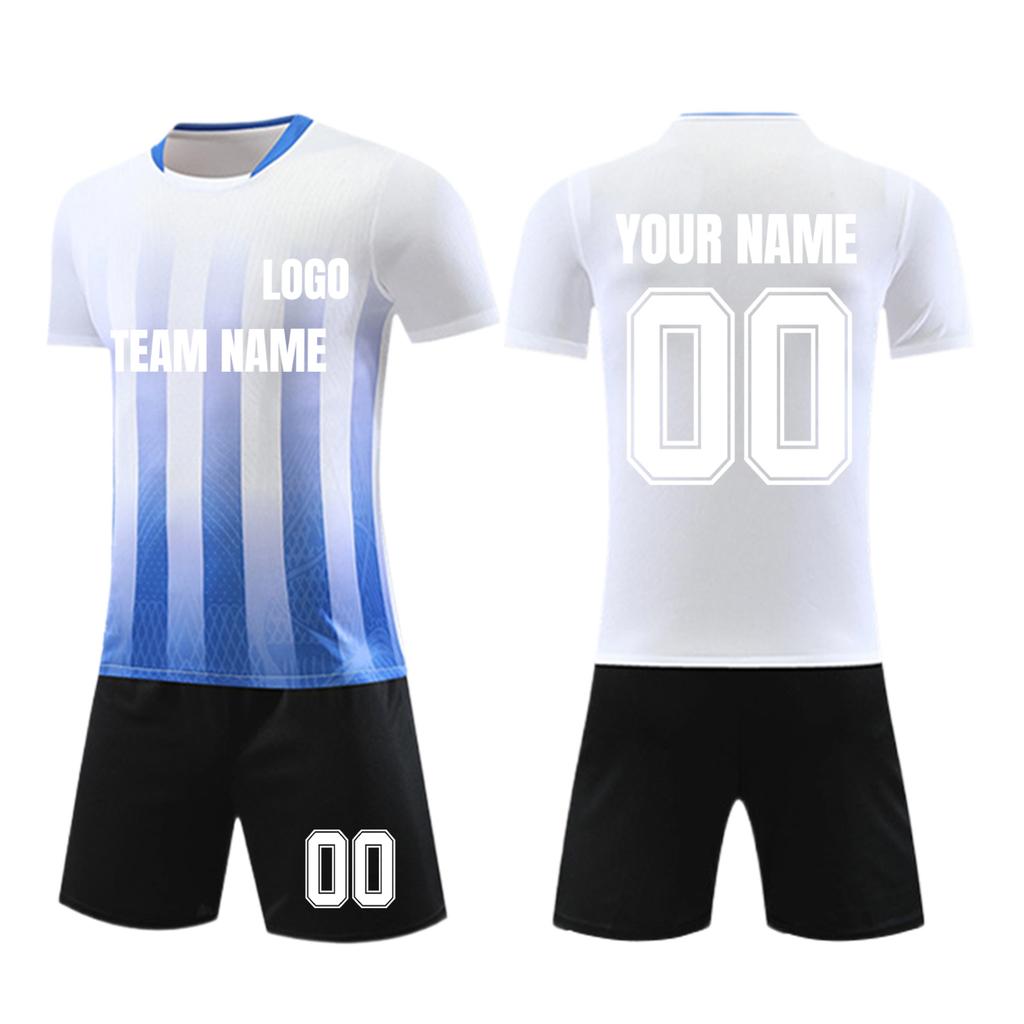 Personalised Shirts Kit Mens Girls With Name Number Custom Football Jerseys For Boys Training Suit