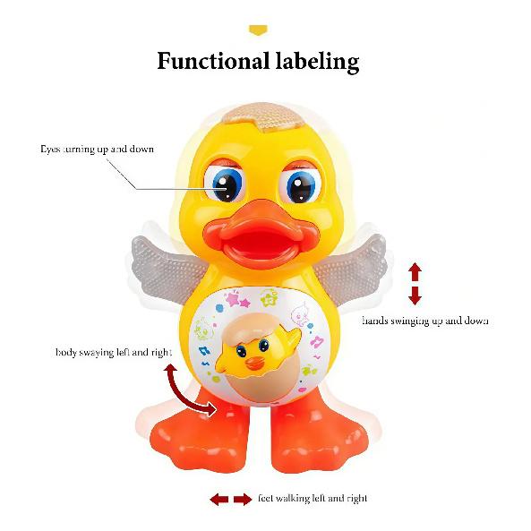 Dancing Space Duck - Electric Musical Toy Dancing Duck With Sound And Light