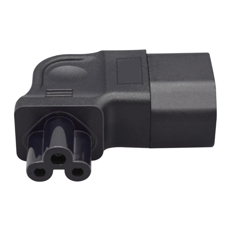 PDU Power Extension Adapter Power Extension Converters IEC320 C14 to C5 Left Angle PDU Power Cord For Electronics