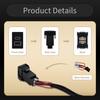 Dual USB Charger Type C PD Outlet Adapter for Suzuki Jimny 1998-2018 Grand Vitara / ESCUDO 1998-2005 Blank Push Switch Socket