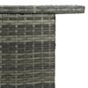 Garden Bar Table Gray 120 X 55 X 110 Cm Poly Rattan