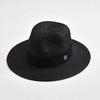 Summer Wide Brim Uv Protection Straw Hat Foldable Beach Sun Hat For Women Men Elegant Ribbon Design Fashion Travel Luxury